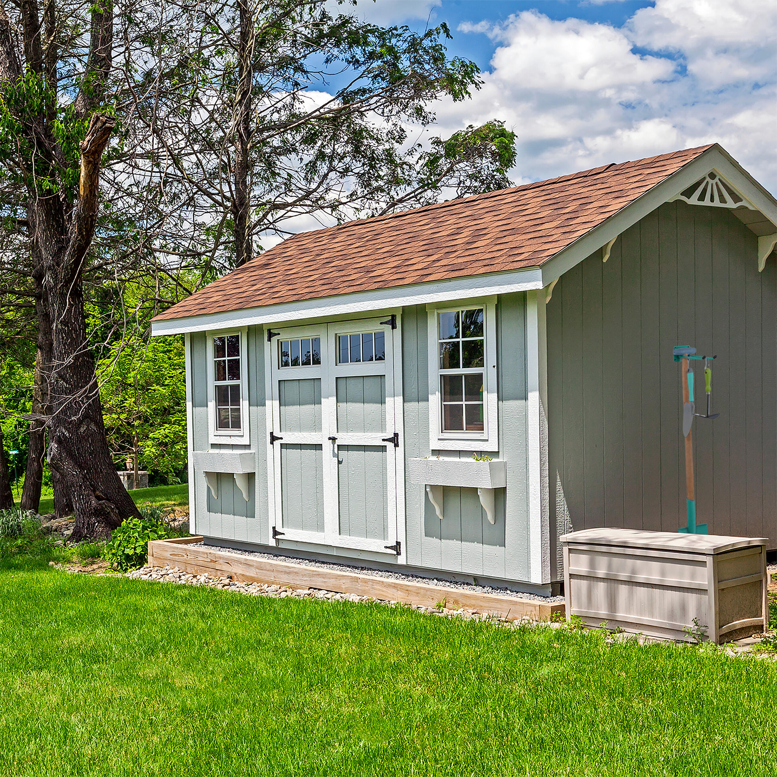 GERÄTEHALTER - Dunkelgrün, Kunststoff/Metall (9/7.5/24cm) - Relaxdays