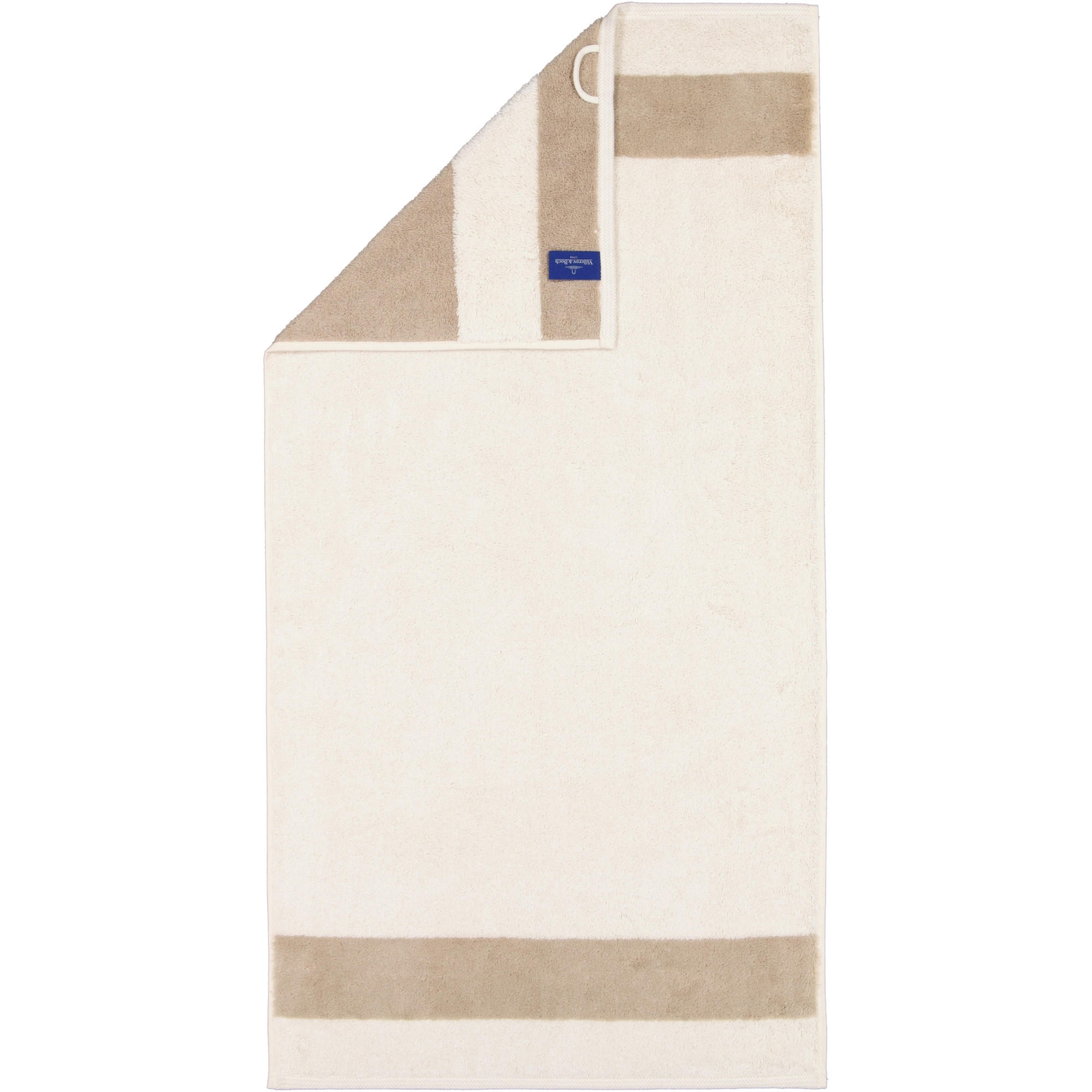 HANDTÜCHER LUXURY DOUBLE 2560 CASHMERE - 33 - Beige, Textil (50/100cm) - Zöllner