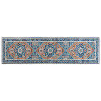 KURZFLOR-TEPPICH Ritapuram 300/80 cm - Blau, Kunststoff (80/300cm) - Beliani