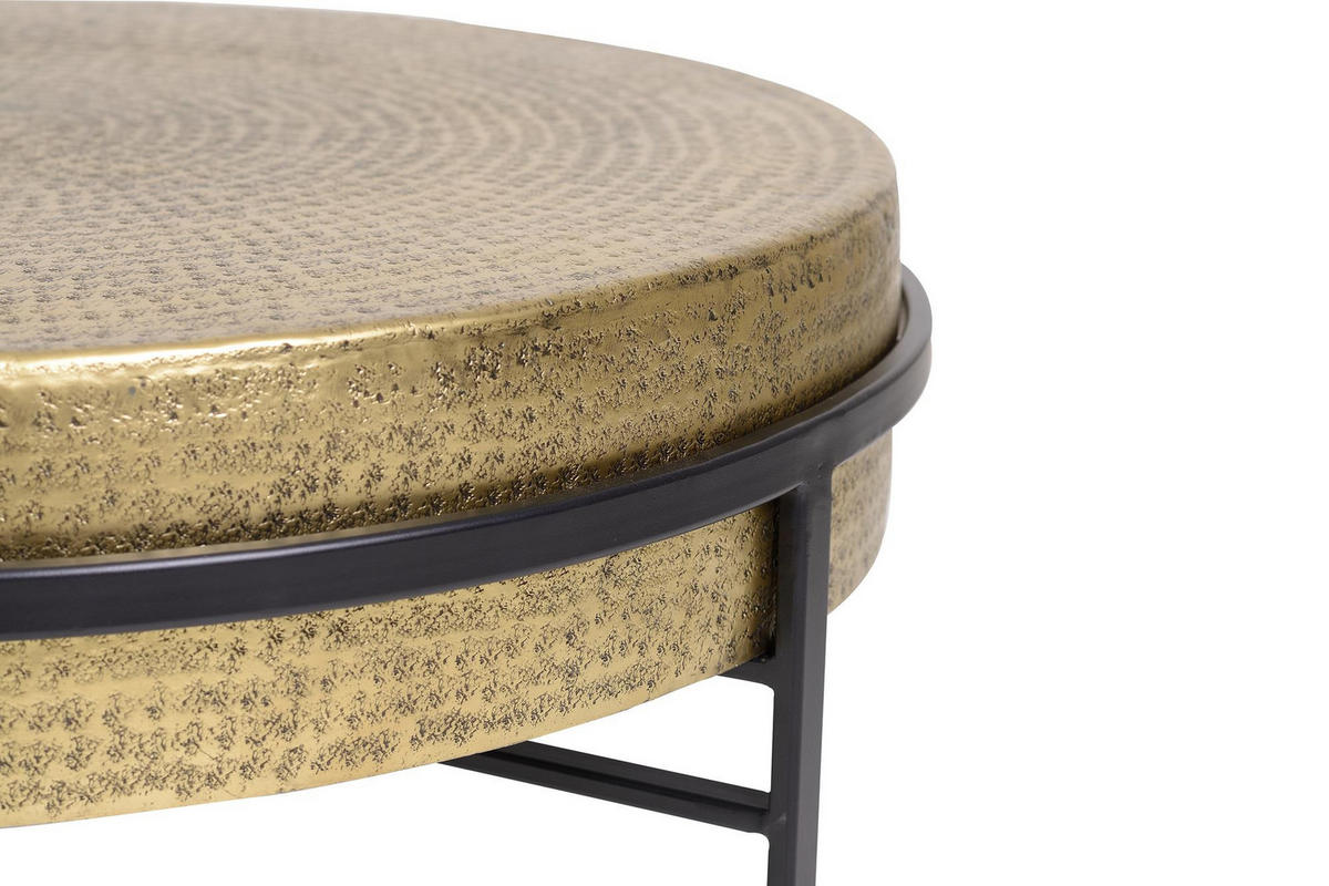 COUCHTISCH aus Bronze und Eisen - Bronzefarben, Metall (82/82/37cm) - Giner y Colomer