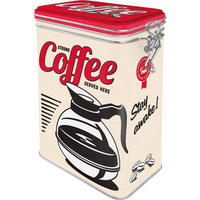 AROMADOSE USA Strong Coffee Served Here - Multicolor, Metall (11/17.5/7.5cm) - Nostalgic-Art