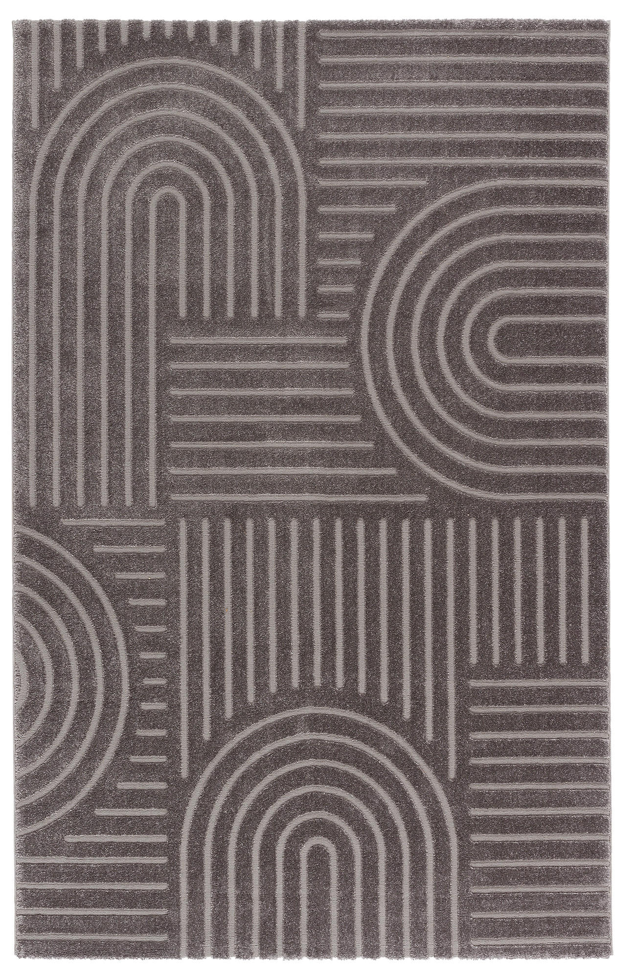 BOHO-TEPPICH Grau 160x230 cm - Grau, Textil (160/230cm) - Tesso Living