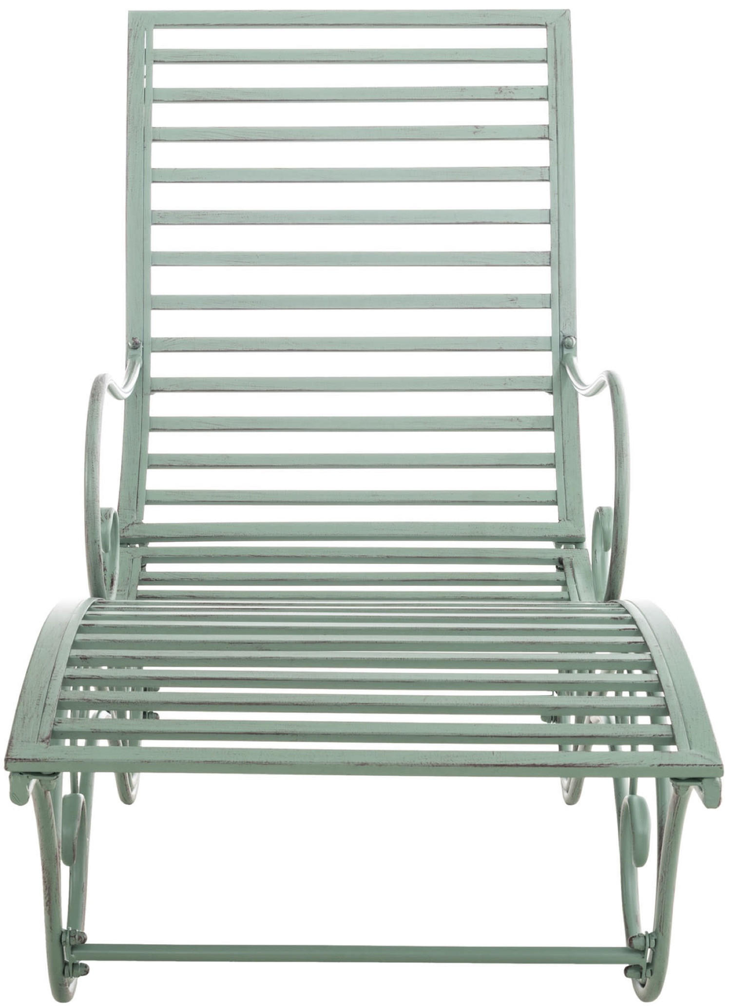 GARTENLIEGE Aurelle antik-grün - Grün, Metall (58/101/140cm) - TPFGarden