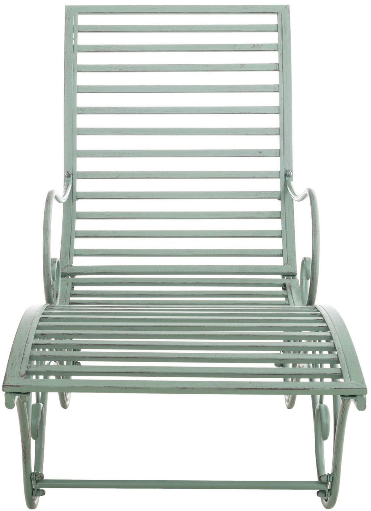 GARTENLIEGE Aurelle antik-grün - Grün, Metall (58/101/140cm) - TPFGarden