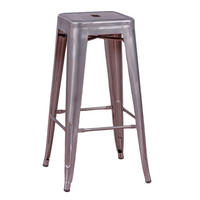 HOCKER Metall Alufarben - Alufarben, Metall (43/78/43cm) - Nest Dream