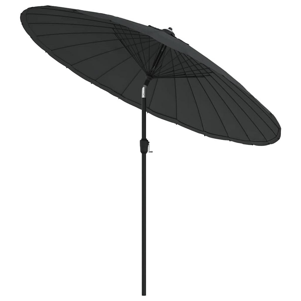 SONNENSCHIRM Mit Aluminium-Mast 270 Cm Anthrazit - Anthrazit, Textil (270/270cm) - vidaXL
