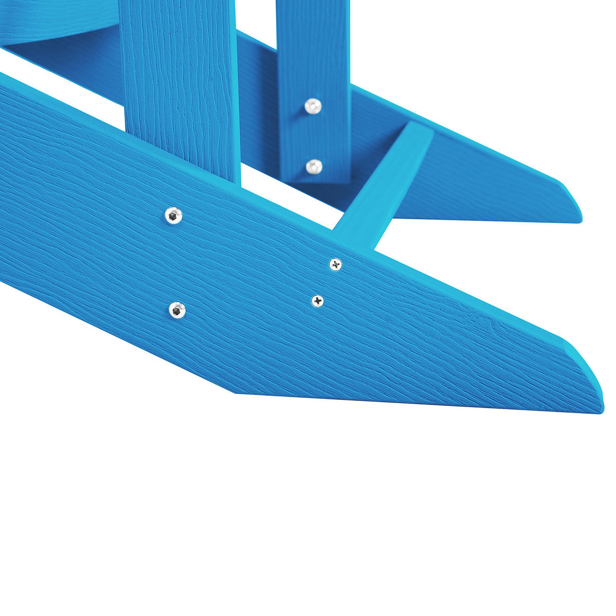 GARTENSTUHL Kunstholz blau Adirondack - Blau, Kunststoff (75/88/88cm) - Beliani