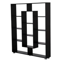 BÜCHERSCHRANK Emily Schwarz - Schwarz, Holzwerkstoff (21/148.5/130cm) - Happy Garden