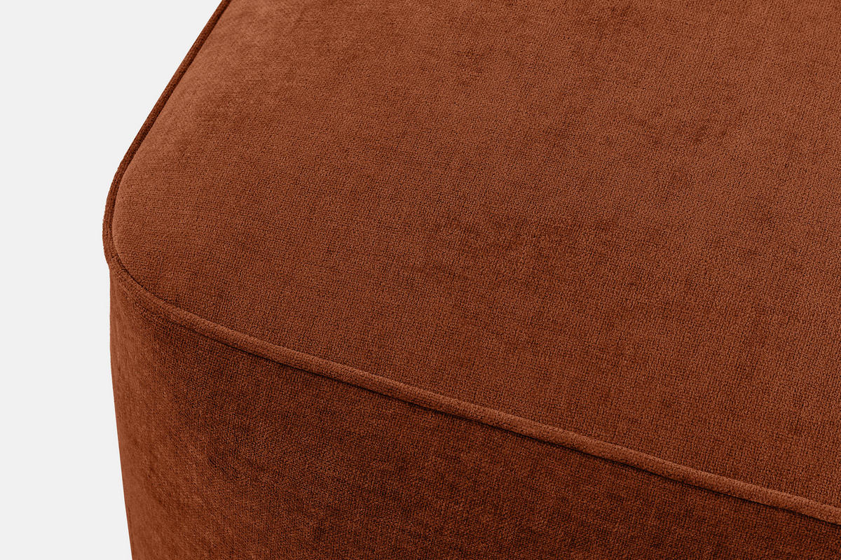SITZHOCKER FUBBO, Rot - Rot, Holz/Holzwerkstoff (80/44/80cm) - KONSIMO®