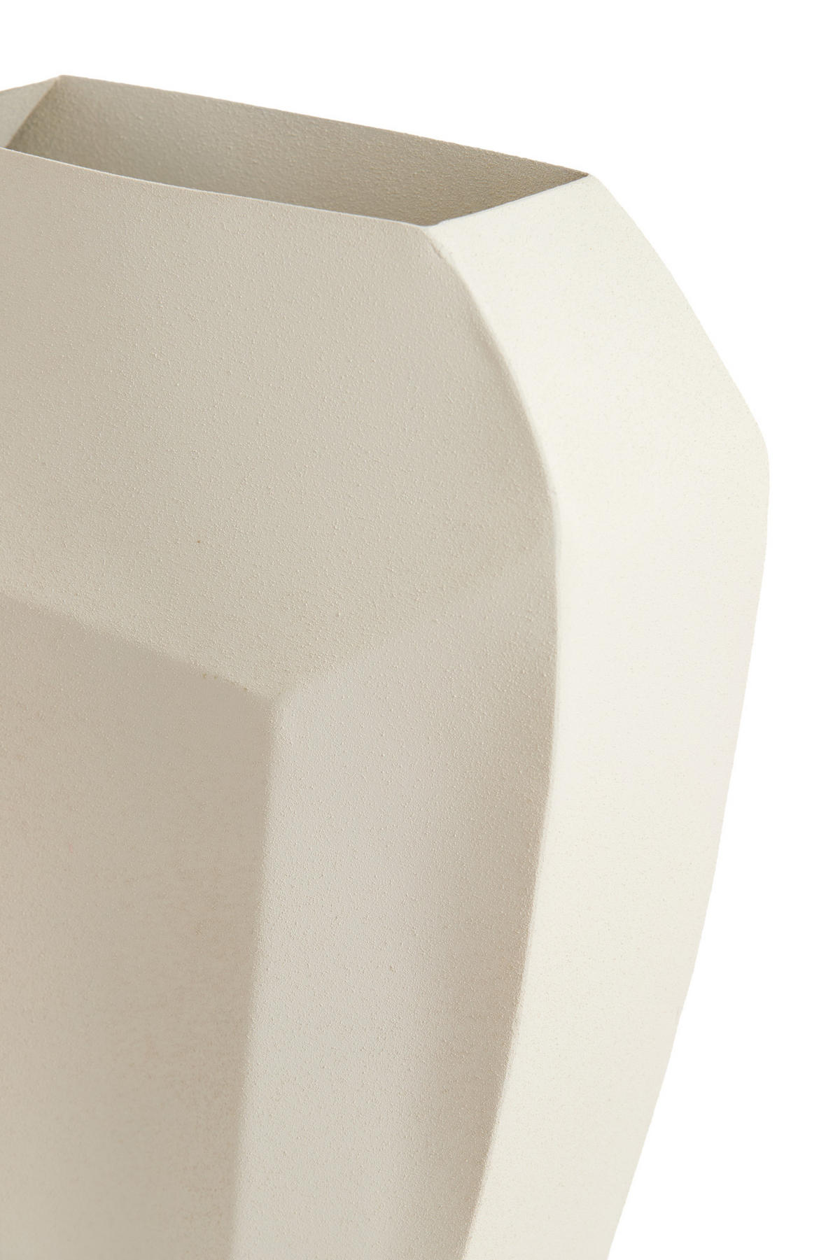 VASE Cordoba Weiß 25/11/34 cm - Weiß, Metall (34cm) - Light & Living