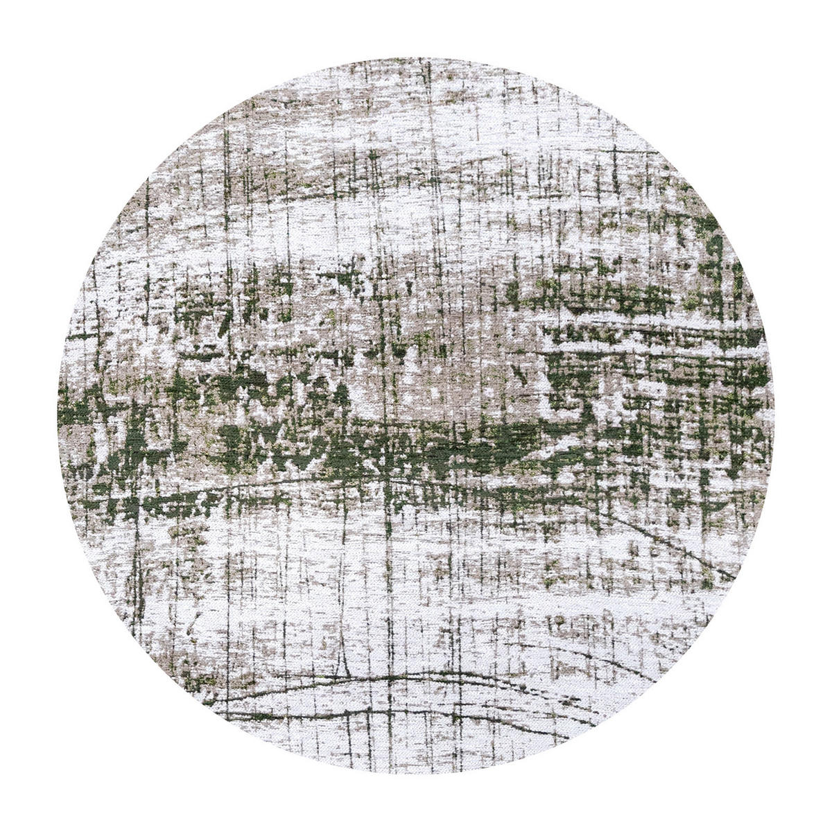 TEPPICH Central Green Griff 240/240 cm - Grün, Textil (240/240cm) - Louis De Poortere