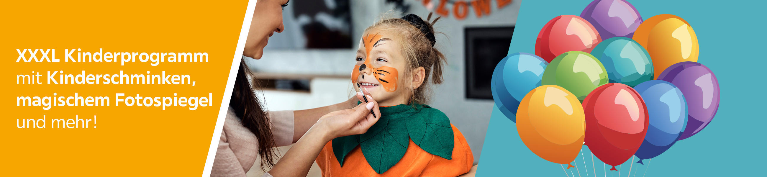 XXXL Kinderprogramm mit Kinderschminken, magischem Fotospiegel und mehr!
