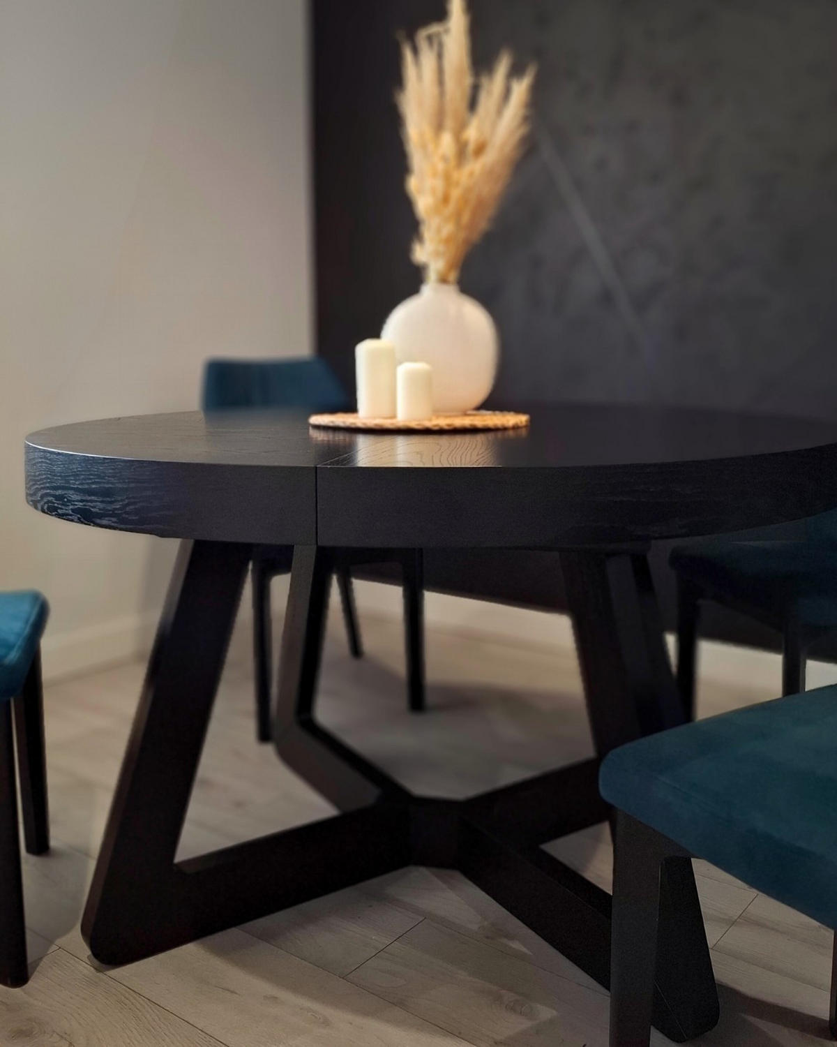 ESSTISCH SOLIS Ausziehbar 130 - 230 / 130 x 76 cm - Schwarz, Holz (130/130/76cm) - MASSENO
