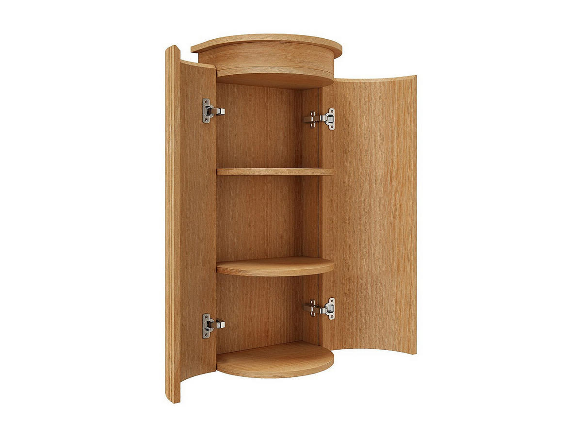 BADSCHRANK - 37.9 cm x 29.4 cm - holz - naturfarben hell Bulmas - Naturfarben, Holz (37.9/84/29.4cm) - Vente-Unique