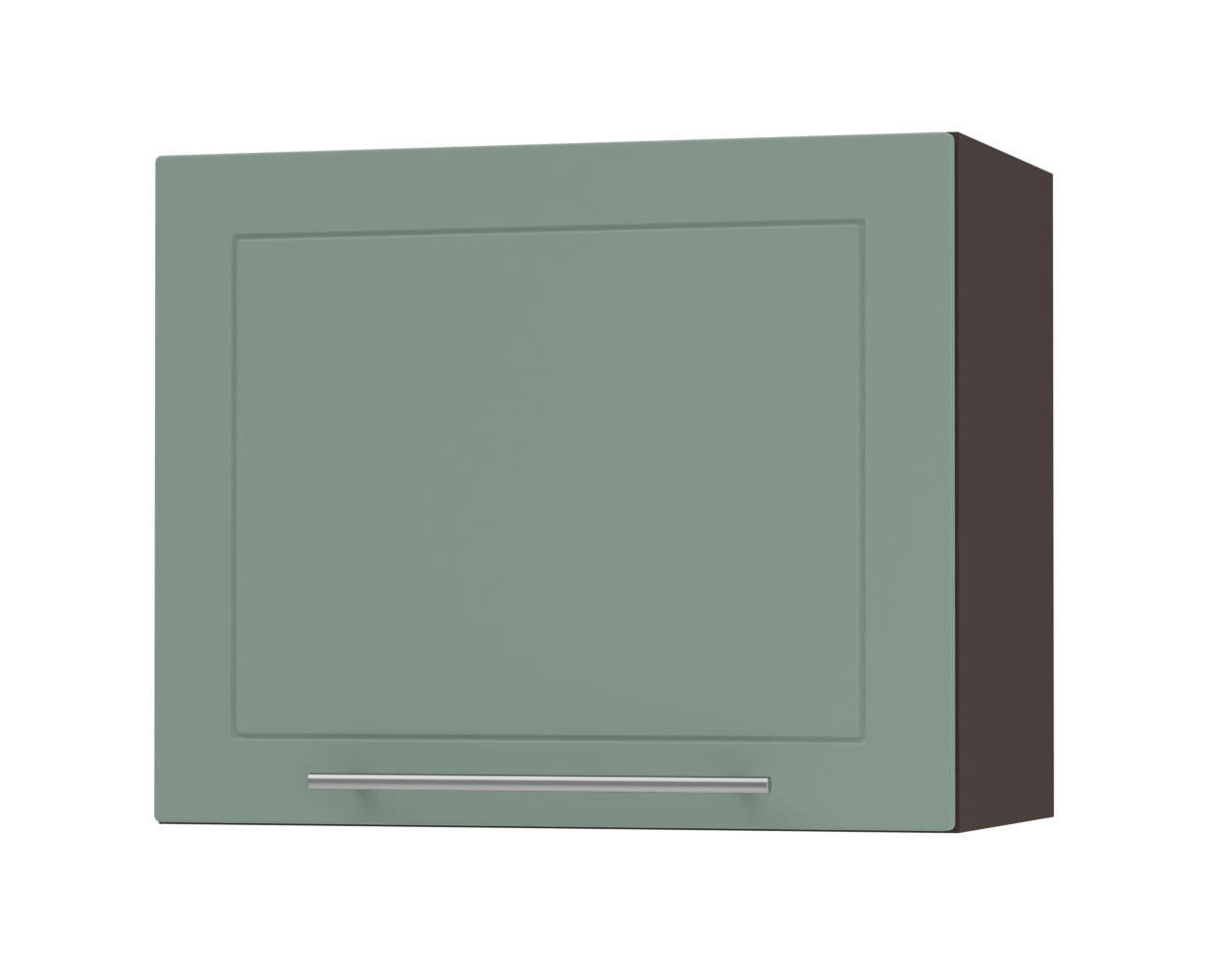 KLAPPHÄNGESCHRANK Kvantum W8/60 Mint Matt / Lava Matt 60 / 32,5 / 50cm - Dunkelgrau/Mintgrün, Holz/Holzwerkstoff (60/50/32.5cm) - Feldmann-Wohnen