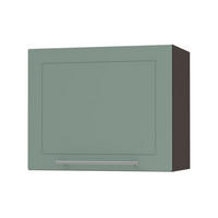 KLAPPHÄNGESCHRANK Kvantum W8/60 Mint Matt / Lava Matt 60 / 32,5 / 50cm - Dunkelgrau/Mintgrün, Holz/Holzwerkstoff (60/50/32.5cm) - Feldmann-Wohnen