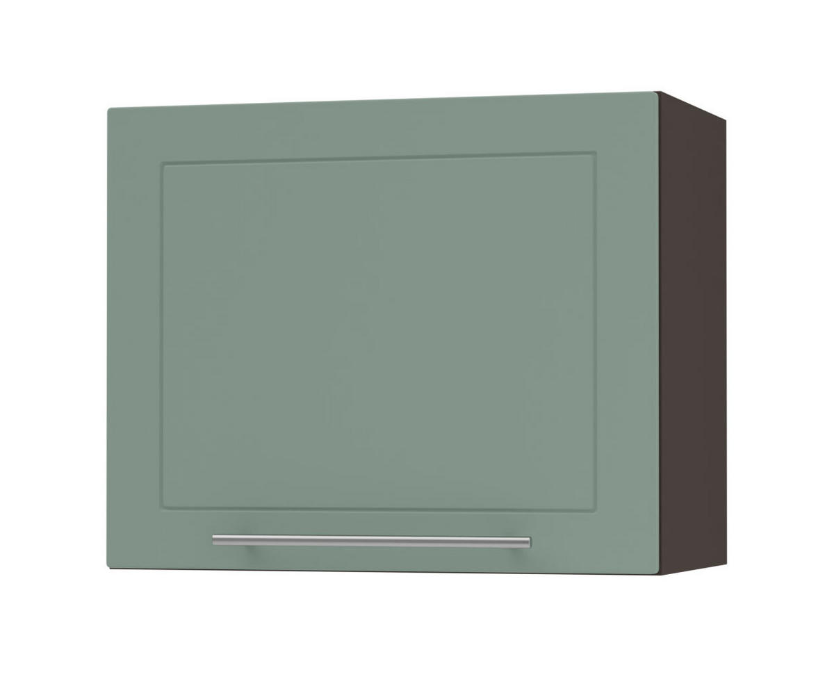 KLAPPHÄNGESCHRANK Kvantum W8/60 Mint Matt / Lava Matt 60 / 32,5 / 50cm - Dunkelgrau/Mintgrün, Holz/Holzwerkstoff (60/50/32.5cm) - Feldmann-Wohnen