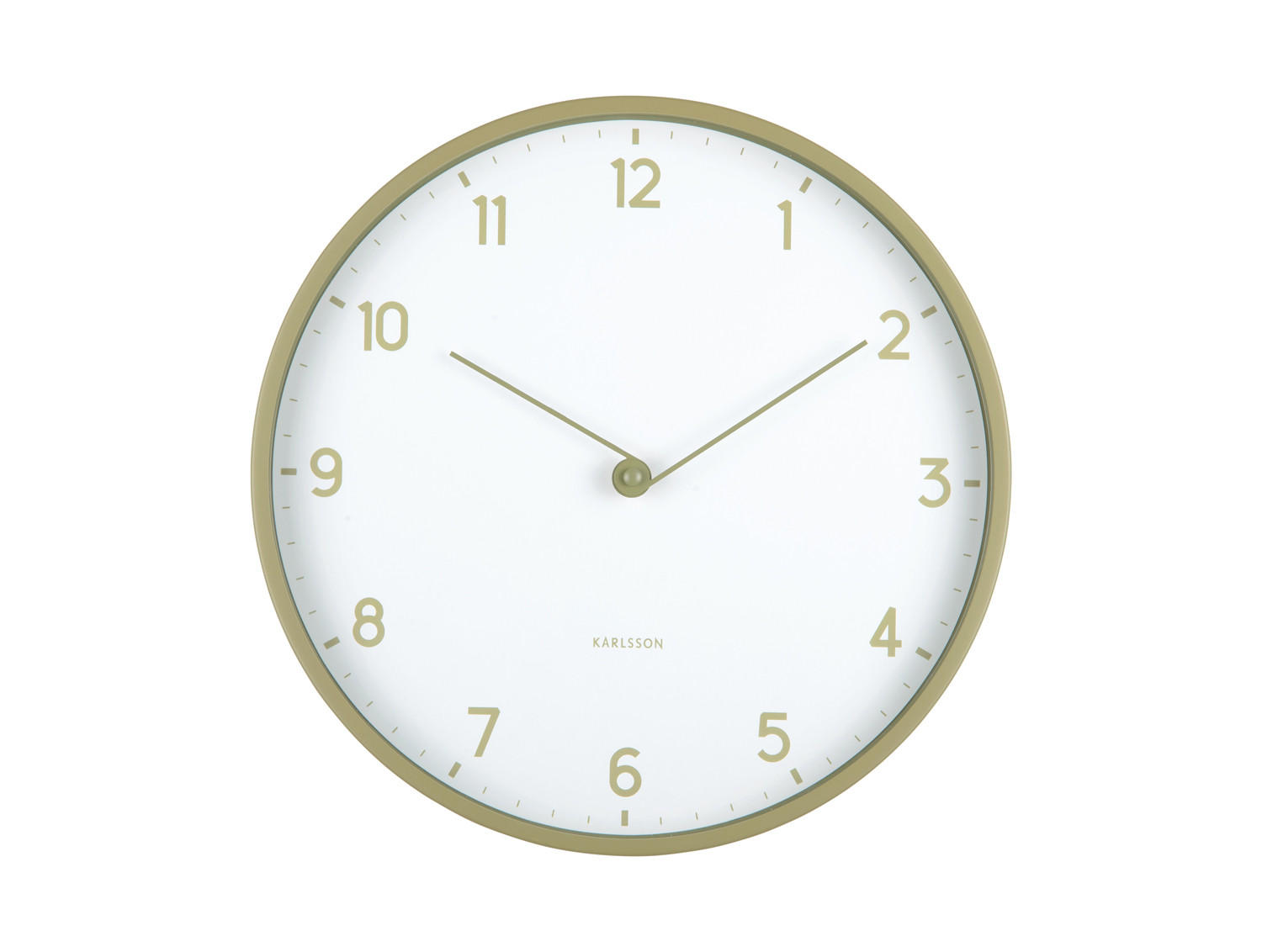 WANDUHR Sencillez Ø30 cm - Grün, Kunststoff (30/4/30cm) - Karlsson