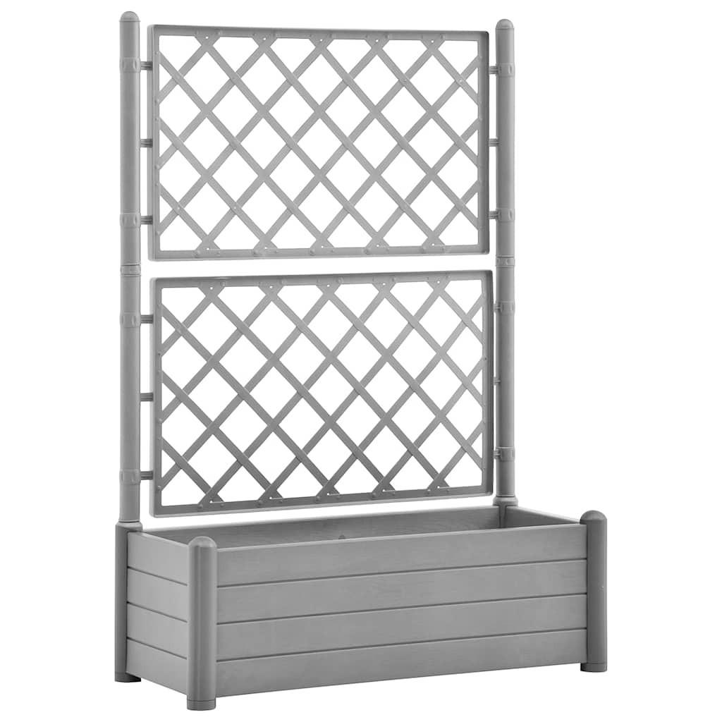 vidaXL Pflanzkübel Grau 100x142x43 cm