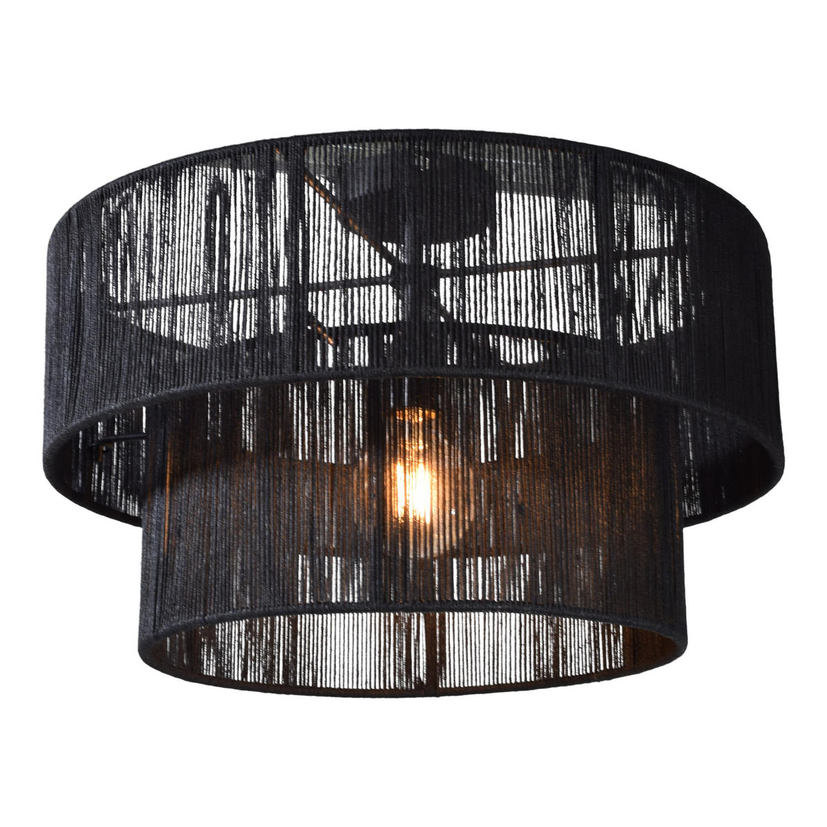 DECKENLEUCHTEN Diro - Schwarz, Metall (45/45/26cm) - Urban Interiors