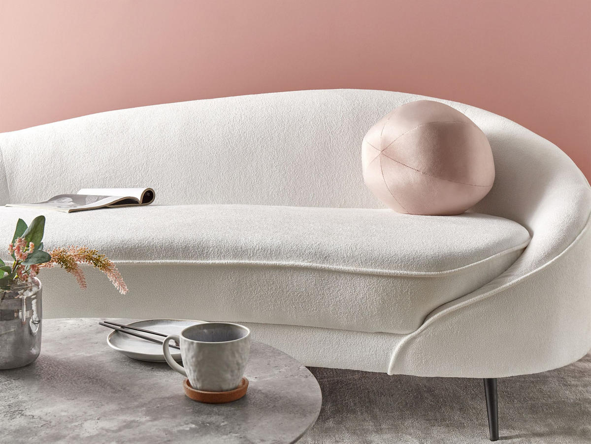 DEKOKISSEN Pastellrosa 30/30 cm Salvia - Pink, Textil (30/30cm) - Beliani