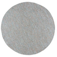 TEPPICH Braun In-Outdoor Einfarbig - Rund, Kurzflor, Modern - Blau Grau - 150 x 150 cm - Blaugrau, Textil (150/150cm) - Mazovia
