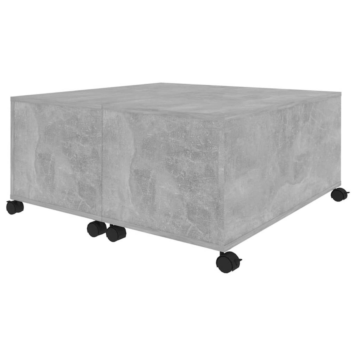 COUCHTISCH Betongrau 75x75x38 cm Holzwerkstoff - Grau, Holzwerkstoff (75/75/38cm) - furnicato