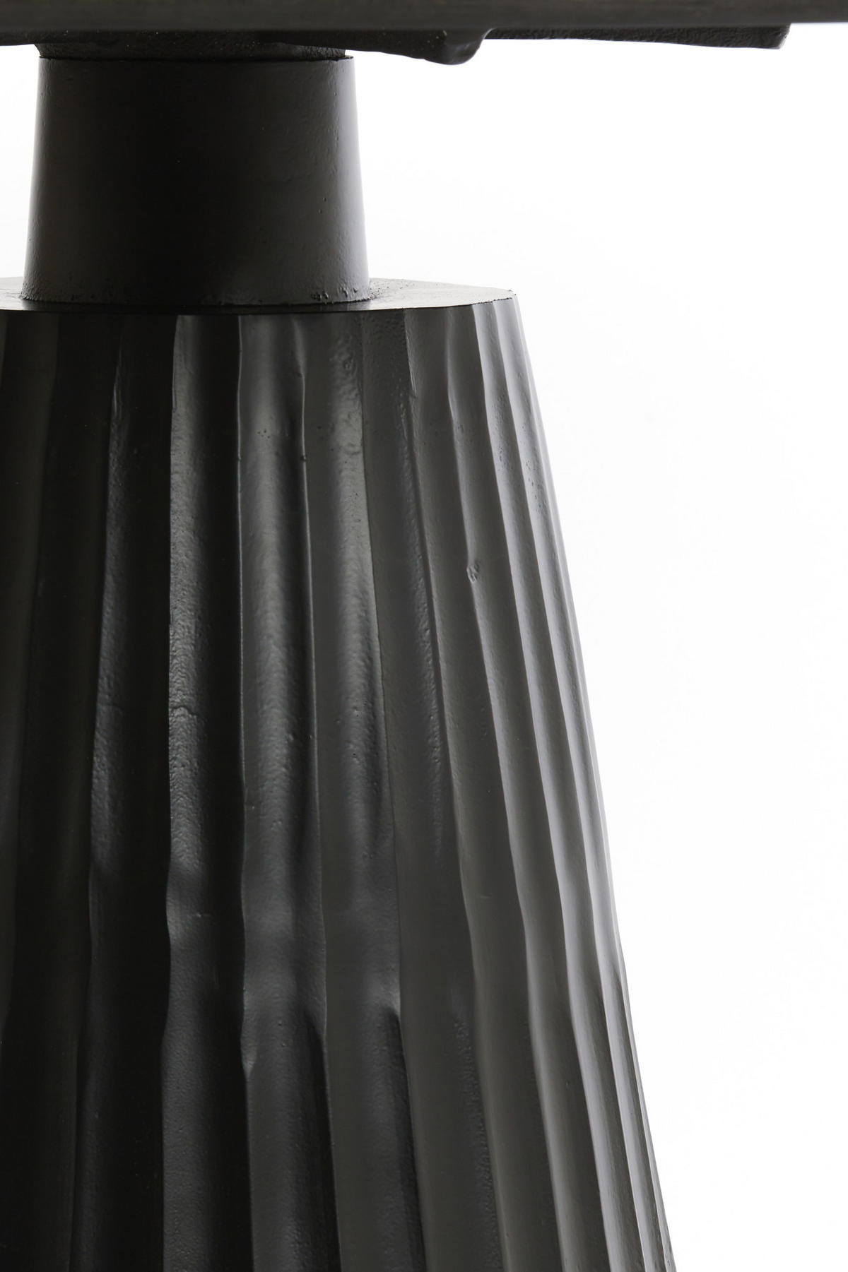 ESSTISCH Rianne Braun Ø100/75 cm - Schwarz, Metall (100/100/75cm) - Light & Living