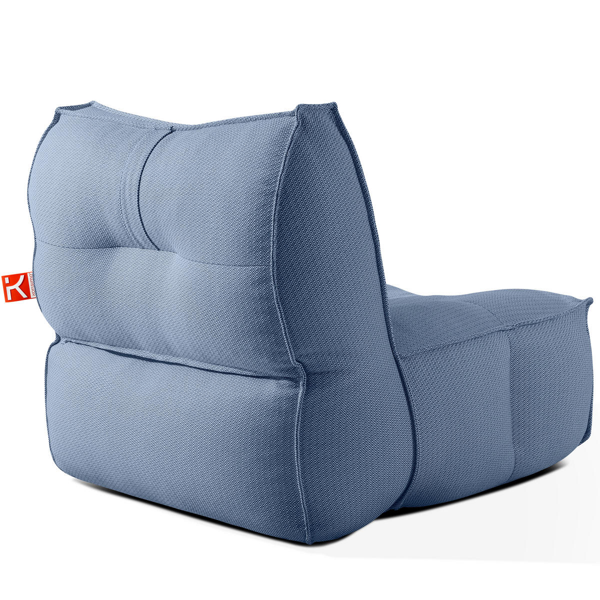 GARTENLOUNGE-SET LOVIA, Möbel-Set, Marineblau/Weiß - Dunkelblau, Textil - KONSIMO®