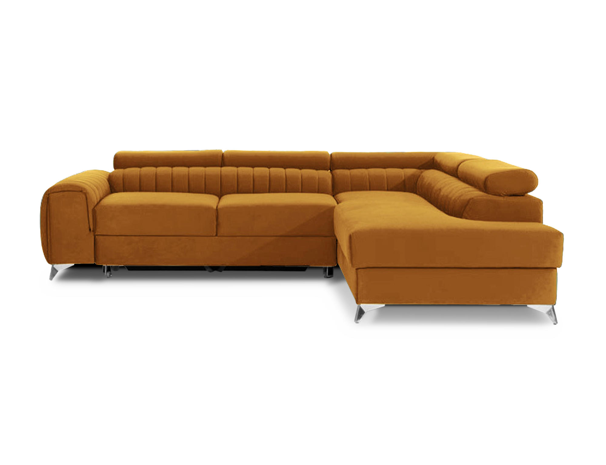 Wohnideebilder Ecksofa Gelb 278x205 cm
