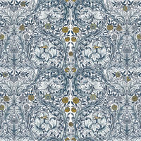 FOTOTAPETE - Afrikanische Ringelblume Blau - Blau, Papier/Kunststoff (250/400cm) - Graham & Brown