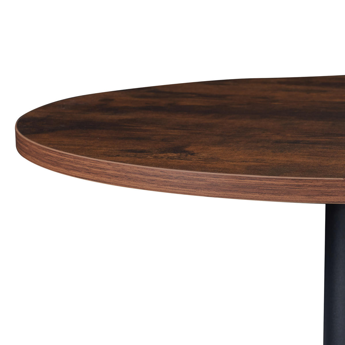 BARTISCH Vantaa - Walnussfarben/Schwarz, Holzwerkstoff/Metall (60/100/60cm) - [en.casa]