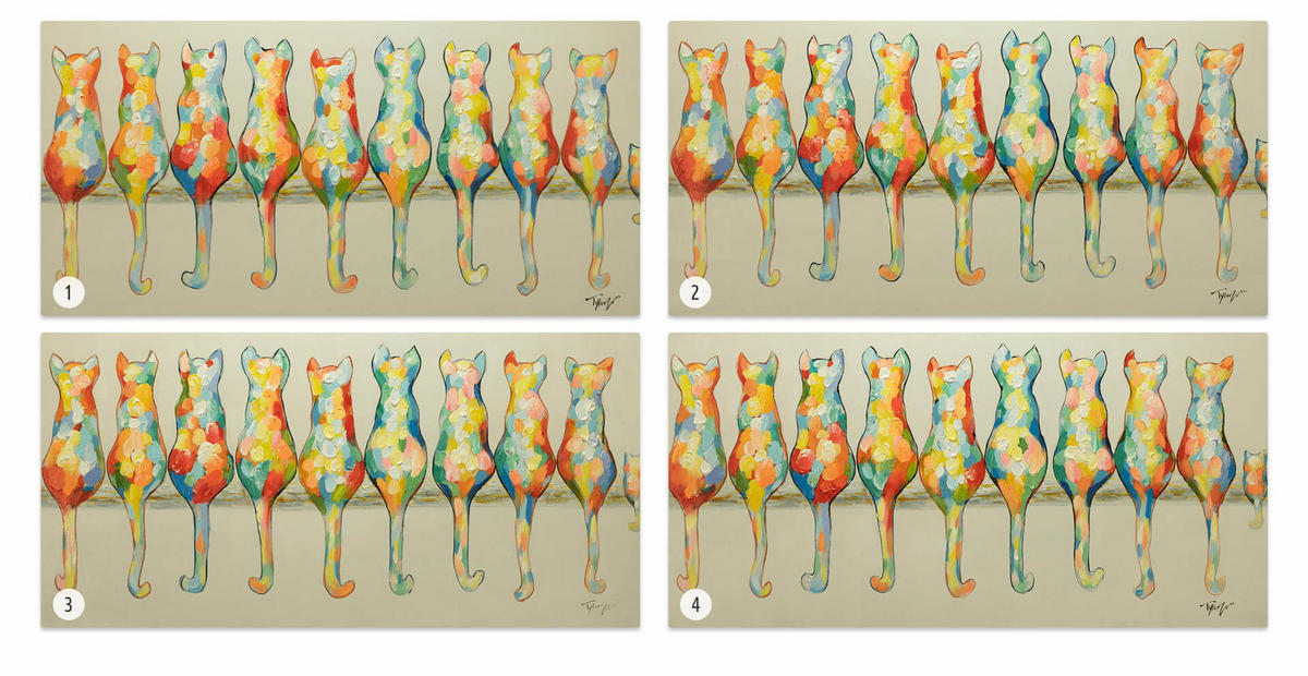 ACRYLBILD HANDGEMALT 120/60 cm - Multicolor, Holz/Textil (120/60cm) - KUNSTLOFT