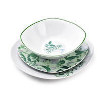 TELLERSET Herbal Mist Grün 30/20/24 cm Keramik - Grün, Keramik (20/24/30cm) - Mondex