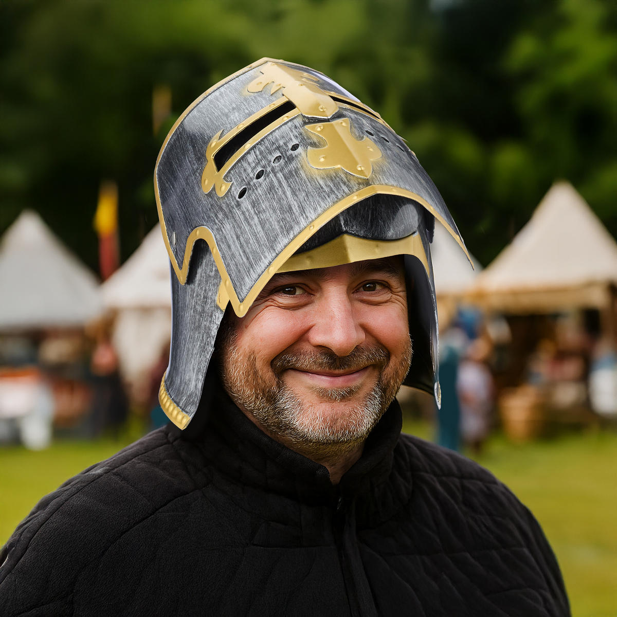 RITTERHELM - Multicolor, Kunststoff (22/22/26cm) - Relaxdays