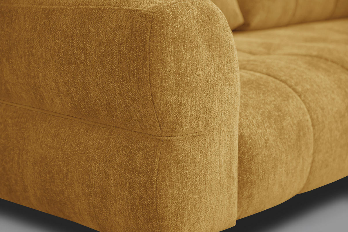 SOFA SALVINI 2,5-Sitzer, gelb - Gelb, Holz/Textil (206/88/99cm) - Courtois Laville