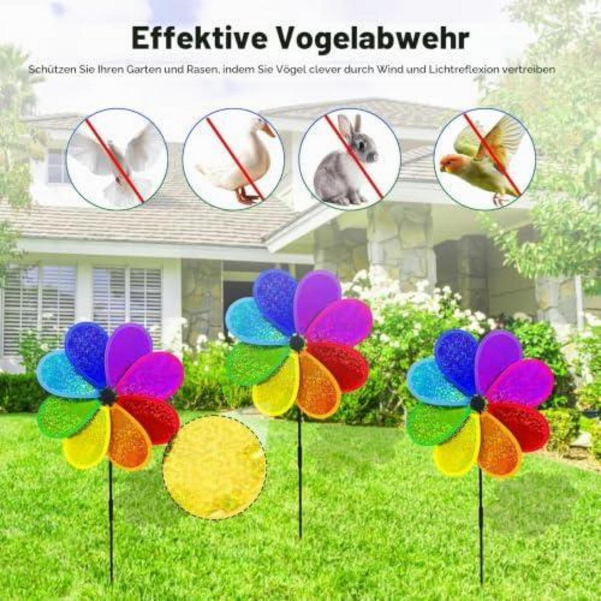 WINDRAD 4-teiliges Set 30 cm - Multicolor, Kunststoff (71/30/71cm)