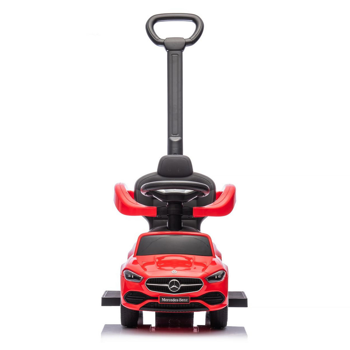 RUTSCHER Mercedes Benz C-Klasse rot Stauraum Fußstütze Schiebegriff Hupe - Rot, Kunststoff (84/40/83cm) - Chipolino