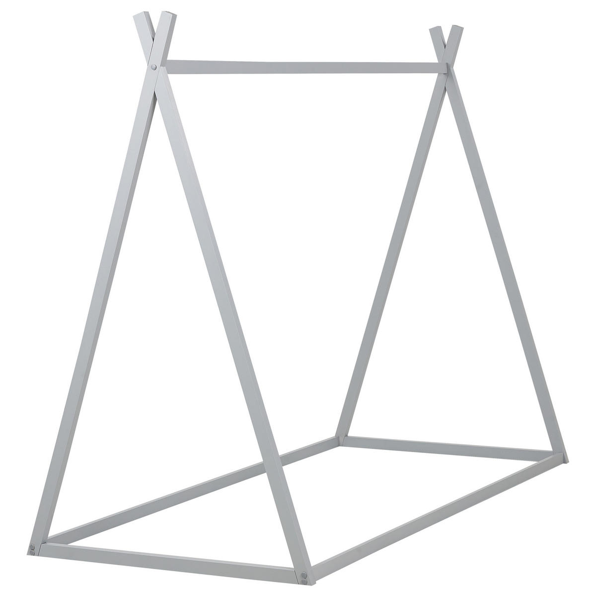 KINDERBETT Grau 90-200 cm Saurat - Grau, Holz (90/200cm) - Beliani