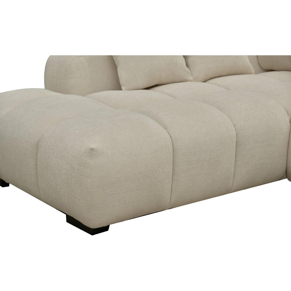 ECKSOFA - "Monceau" - 3-Sitzer - Beige - Beige, Textil (207/307cm) - Habitat Garten