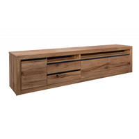 TV-BOARD Wild-/Zerreiche 260x50x60 tabacco brown geölt MONTREUX #241 - Braun, Holz (50/60/260cm) - Massivmoebel24