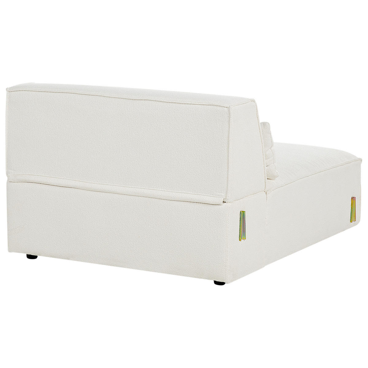 2-SITZER-SOFA Bouclé cremeweiß ohne Armlehnen Hellnar - Weiß, Textil (204/70/126cm) - Beliani