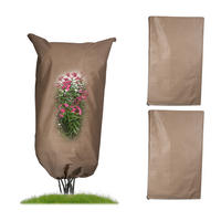 PFLANZENSCHUTZHAUBE Beige 3er-Set Reißverschluss 140x80 cm - Beige, Kunststoff/Textil (80/140/0.5cm) - Relaxdays