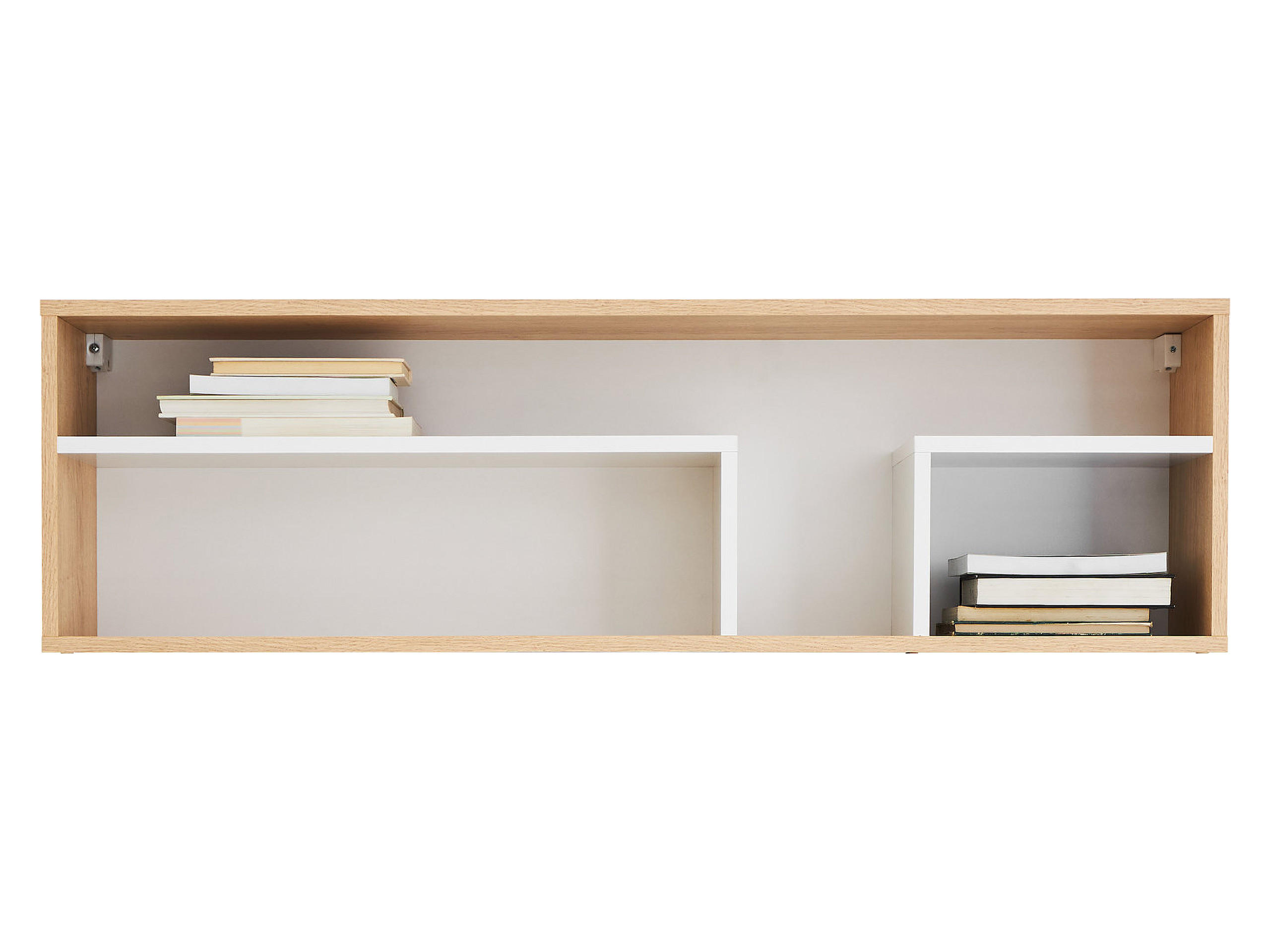 WANDREGAL Pixel PX13 - Eichefarben/Weiß, Holzwerkstoff (105/35/22cm)