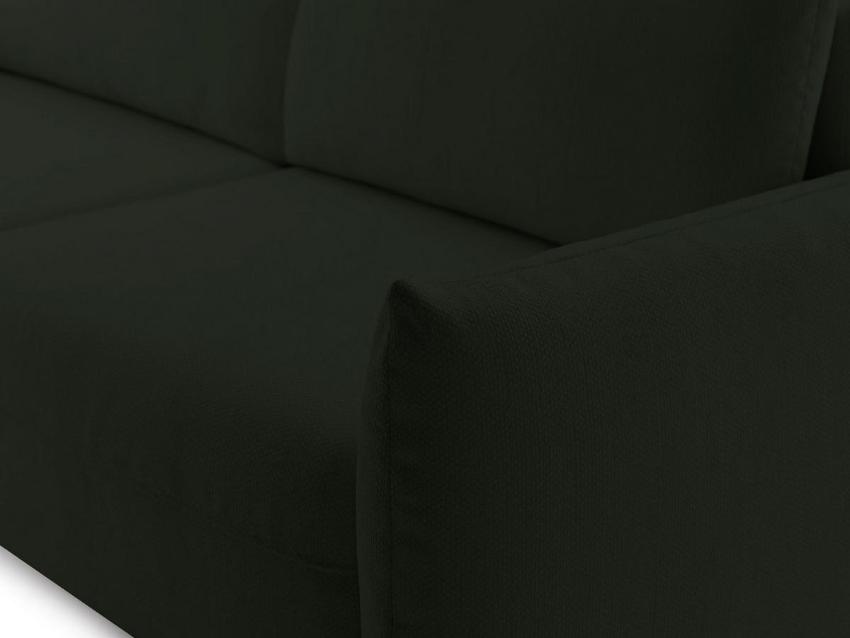 SCHLAFSOFA Theolla Grün - Schwarz/Grün, Textil/Metall (248/97/111cm) - Selsey