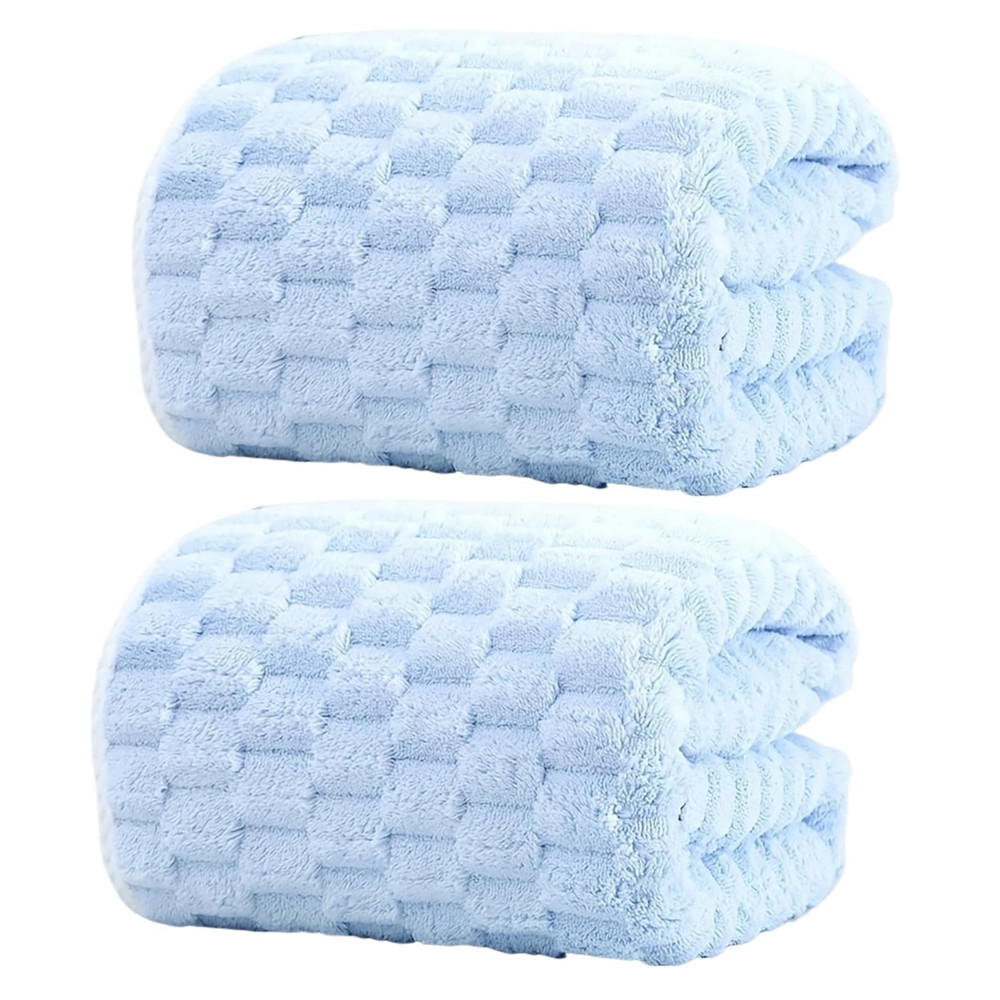 DUSCHTUCH 2 Stück 70x140cm Blau - Blau, Textil (70/140cm) - Kaket