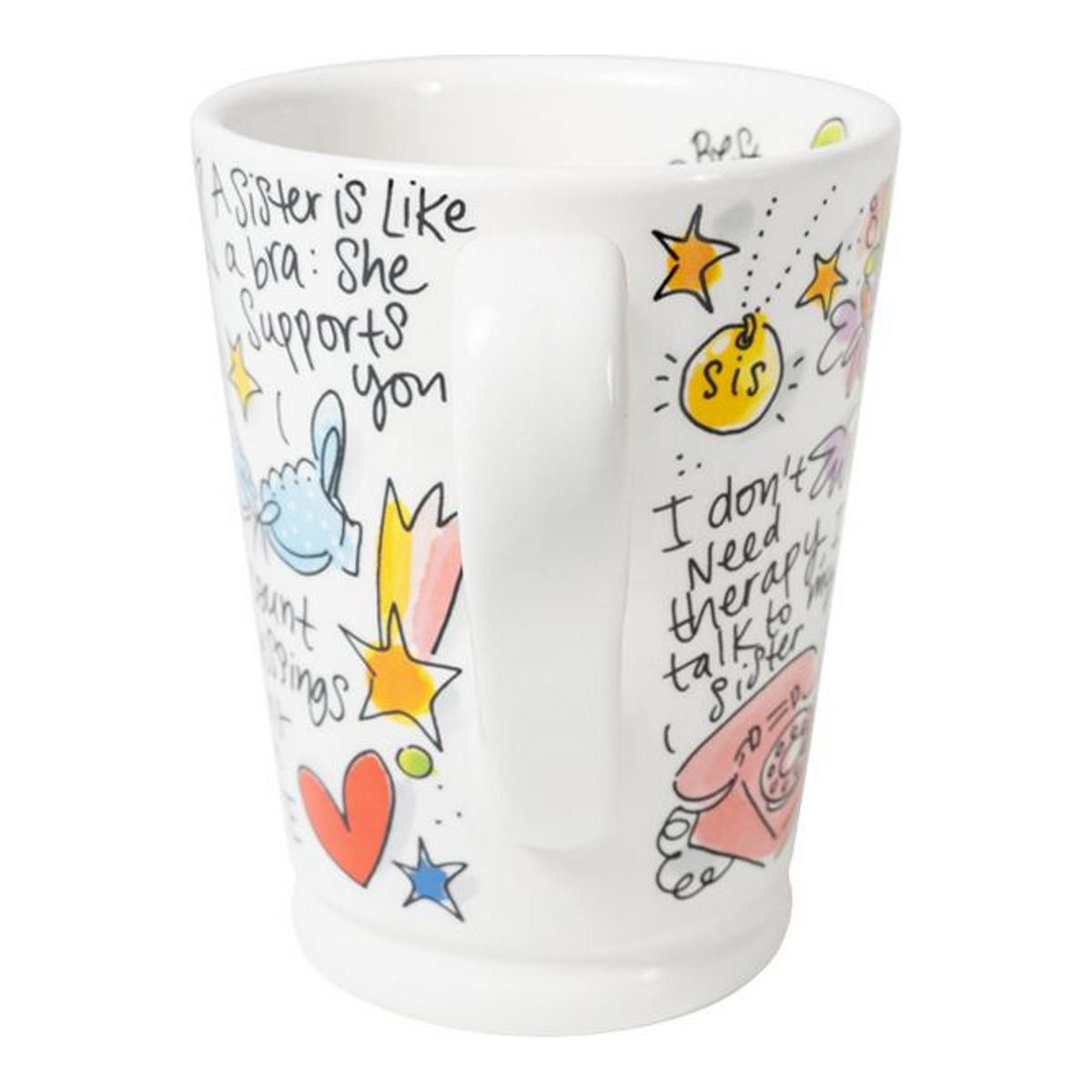 XL-BECHER Schwester in Bunt - 500 ml - Multicolor, Keramik (0.5L) - Blond Amsterdam