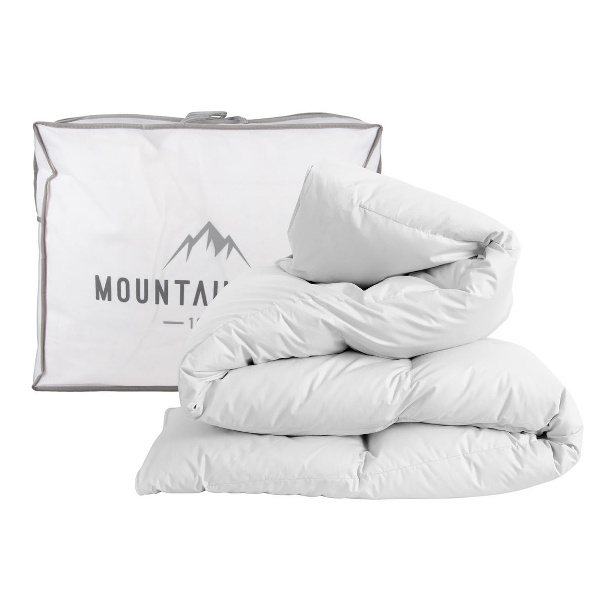 KASSETTENBETT Feder/Daunen Mountain Peak 135x200xm - Weiß, Naturmaterialien (135/200cm) - Bestlivings