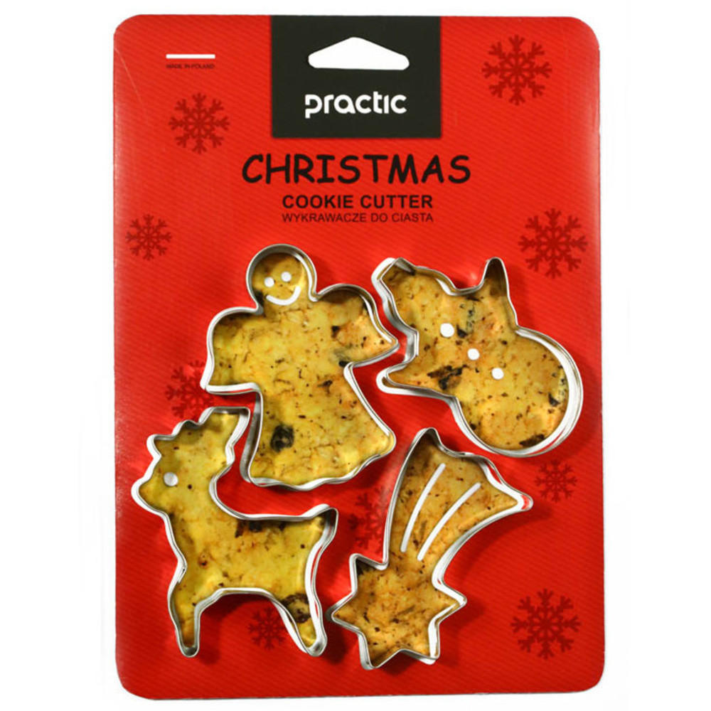 AUSSTECHFORMEN Weihnachten - Silberfarben, Metall (21.5/7/21.5cm)