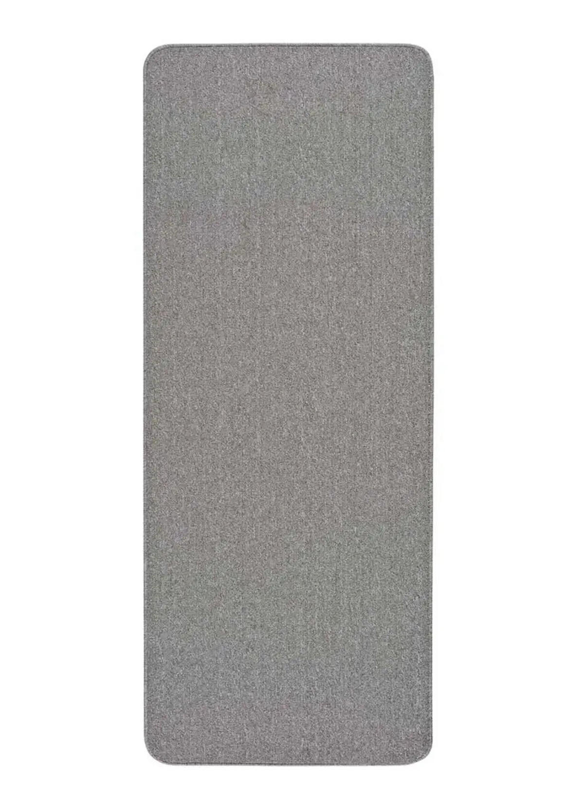TEPPICHLÄUFER waschbar Silber Leila 67/200 cm - Hellgrau, Kunststoff/Textil (67/200cm) - Atticgo